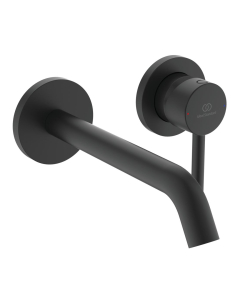 Baterie baie pentru lavoar, Ideal Standard Ceraline A6938XG, incastrata, monocomanda, alama, finisaj negru mat