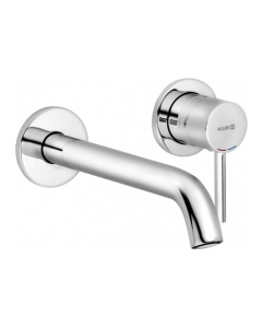 Baterie baie pentru lavoar, Kludi Bozz 382450576, incastrata, monocomanda, alama, finisaj cromat