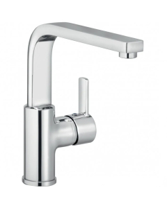 Baterie baie pentru lavoar, Kludi Zenta 420260575, montaj stativ, monocomanda, finisaj cromat