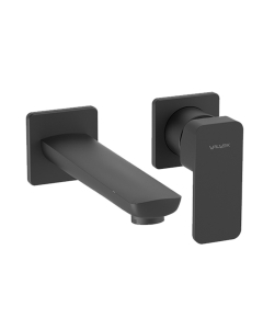 Baterie baie pentru lavoar, Valvex Loft Black 2455980, incastrata, monocomanda, alama, finisaj negru mat