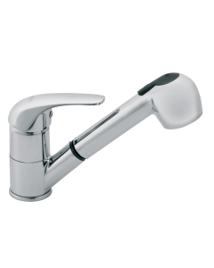 Baterie bucatarie, cu dus extractibil, Ferro Vasto BVA8, stativa, monocomanda, finisaj cromat