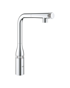 Baterie bucatarie, cu dus extractibil, Grohe Essence SmartControl 31615000, 2 functii, control Push&Turn, finisaj cromat lucios
