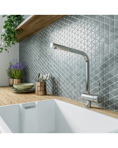 Baterie bucatarie, cu dus extractibil, Ideal Standard Ceralook BC176AA, stativa, monocomanda, alama, finisaj cromat