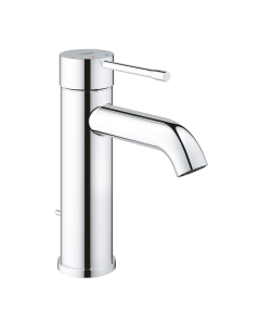 Baterie lavoar Grohe Essence 24171001, 3/8", marimea S, monocomanda, cartus ceramic, cromat, set evacuare cu tija
