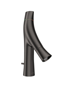 Baterie lavoar, Hansgrohe Axor Starck Organic 12010340, stativa, monocomanda, alama, finisaj negru periat, cu ventil pop-up