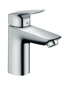 Baterie lavoar, Hansgrohe Logis 71107000, stativa, monocomanda, alama, finisaj cromat, cu ventil click-clack