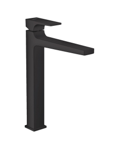 Baterie lavoar, Hansgrohe Metropol XL 32512670, stativa, monocomanda, alama, finisaj negru mat, cu ventil click-clack