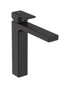 Baterie lavoar, Hansgrohe Vernis Shape XL 71591670, stativa, monocomanda, alama, finisaj negru mat