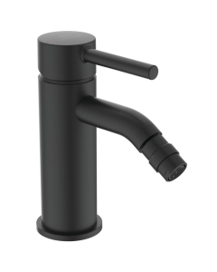 Baterie baie pentru bideu Ideal Standard Ceraline BC197XG, monocomanda, finisaj negru mat, cu ventil