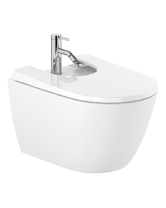 Bideu suspendat, Roca Ona A357685000, alb, fixare ascunsa