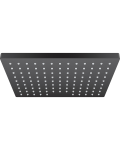 Cap dus fix Hansgrohe Vernis Shape 26281670, negru mat, 1 functie, sistem anticalcar