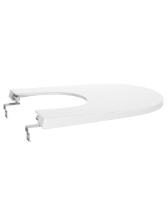 Capac bideu Roca Ona A806E12001, alb, rotund, inchidere lenta