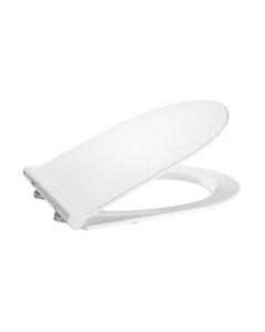 Capac WC din duroplast, Roca Meridian Slim A801C4200U, alb, inchidere lenta