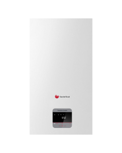 Centrala termica pe gaz in condensare, Saunier Duval ThemaFast Condens MA 35, murala, afisaj digital, IPX4D, schimbator caldura inox, compatibila GPL + kit evacuare