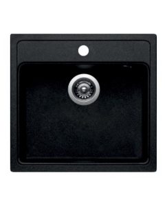 Chiuveta bucatarie Pyramis Camea, finisaj pyragranit carbon, 53 x 50  cm 