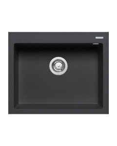 Chiuveta bucatarie Pyramis Istros, finisaj pyragranit black, 61 x 50 cm 