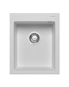 Chiuveta bucatarie Pyramis Istros, finisaj pyragranit snow, 41 x 50 cm