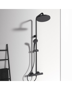 Sistem dus Ideal Standard Ceratherm T25 A7546XG, baterie termostatata, negru mat