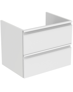 Masca baie pentru lavoar, Ideal Standard Tesi, cu sertare, alb lucios, montaj suspendat, 60 x 44 x 49 cm