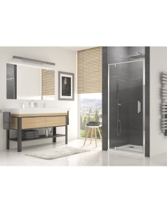 Usa batanta, SanSwiss Ocelia, 90 x 190 cm, sticla transparenta, profil slefuit, OCEP0905007