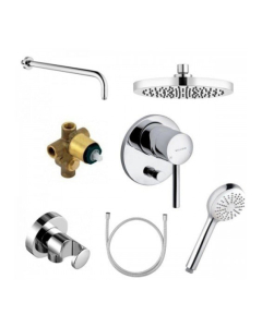 Pachet pentru baie incastrat, Kludi Bozz A-QA 200 386300576, finisaj cromat