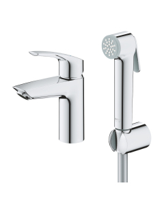 Set baterie pentru lavoar si dus igienic Grohe Eurosmart S 23124003, finisaj cromat