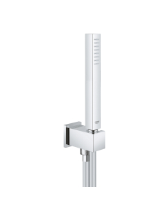 Set dus para + furtun + cot evacuare cu suport, Grohe Euphoria Cube Stick 26405000, 1 functie, 1.25 m