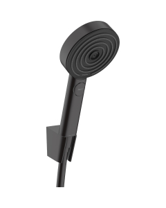 Set dus para + furtun + suport Hansgrohe Pulsify Select, negru mat