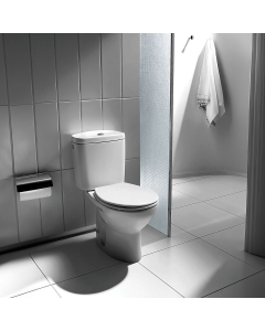 Vas wc cu rezervor + mecanism + capac, set Roca Victoria A34S395000, alb, evacuare verticala, montaj pe pardoseala