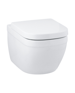 Vas WC suspendat Grohe Euro Ceramic 39328000, alb, evacuare orizontala, capac WC inclus
