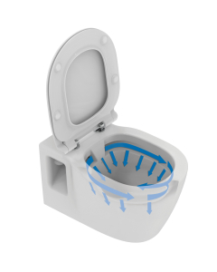 Vas WC suspendat Ideal Standard Connect E814901, alb, evacuare orizontala
