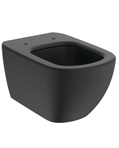 Vas WC suspendat Ideal Standard Tesi Aquablade T0079V3, negru mat, evacuare orizontala