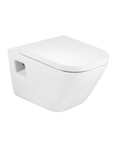 Vas WC suspendat Roca The Gap Square A346477000, alb, evacuare orizontala
