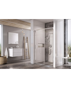 Usa culisanta Ravak Blix Slim X0PMA0C00Z1, 100 x 195 cm, sticla transparenta, profil crom lucios