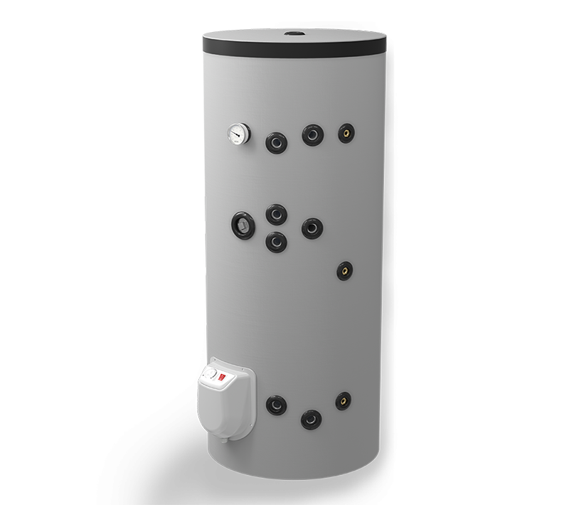 Euroinstal Boiler termoelectric Eldom, 200 L, cu doua serpentine si rezistenta electrica, pe pardoseala, 3000 W - Pretul care iti convine
