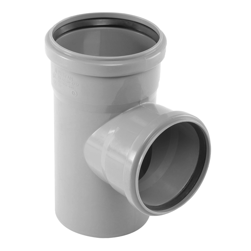 Ramificatie PP HTEA, pentru scurgere, D 125 x 110 mm, 87 grade