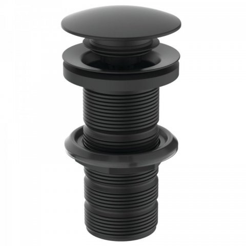 Ventil lavoar click - clack Ideal Standard, pentru lavoar fara preaplin, finisaj negru mat