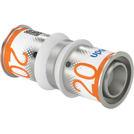 Racord presare drept dublu S - Press Uponor, alama, D 20.2 mm 
