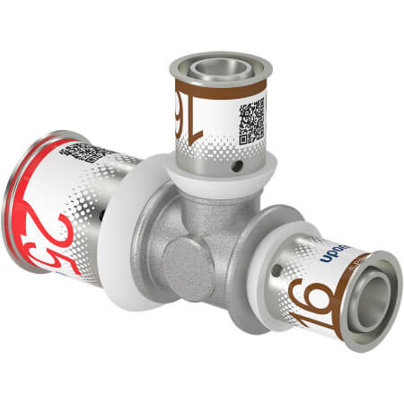 Teu presare redus S - Press Uponor, alama, D 25.2 x 16.2 x 16.2 mm
