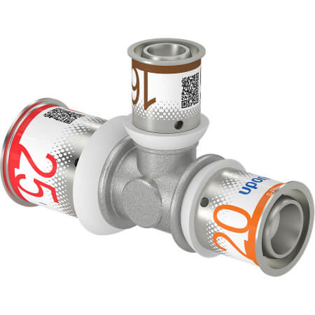 Teu presare redus S - Press Uponor, alama, D 25.2 x 16.2 x 20.2 mm
