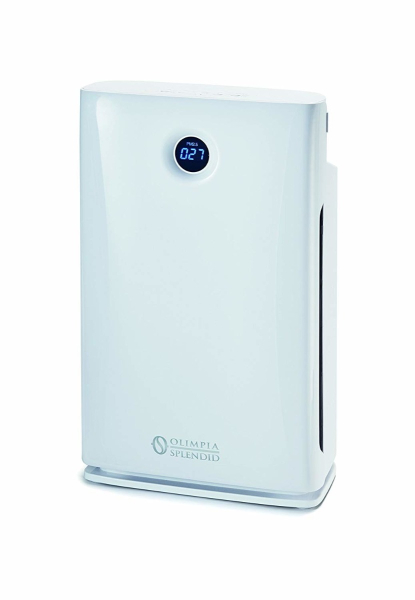 Purificator de aer portabil Olimpia, cu filtru anti-praf, filtru HEPA, filtru de carbune active, sterilizator uv si ionizat, cu reglare automata, 99426