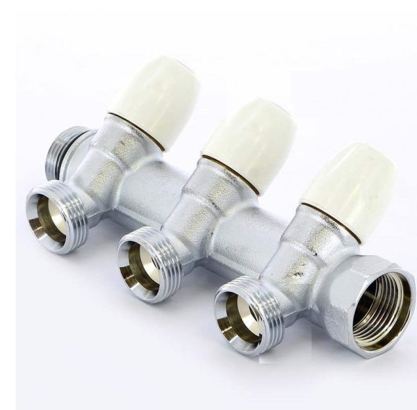 Distribuitor cu robinet, 3 x 3/4", Tiemme 1877K
