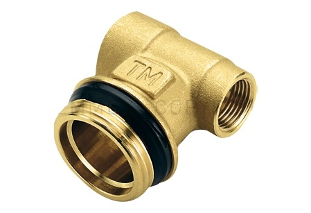 Teu capat terminal alama, 1/2 FI x 1 FE x 3/8 FI
