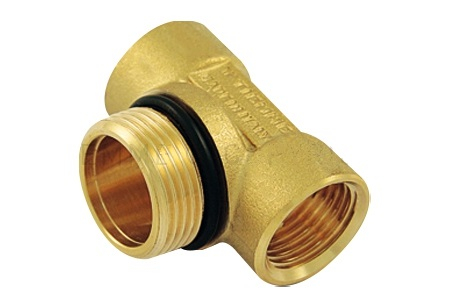 Teu capat terminal alama, 1/2 FI x 1 FE x 1/2 FI