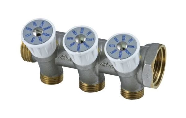 Distribuitor cu robinet 1", 3 x 1/2", RBM 171
