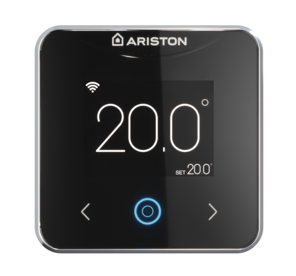 Termostat de ambient pentru centrala, cu fir, Ariston Cube S Net 3319126, Wi-Fi, programabil, protectie la inghet, IP20, negru