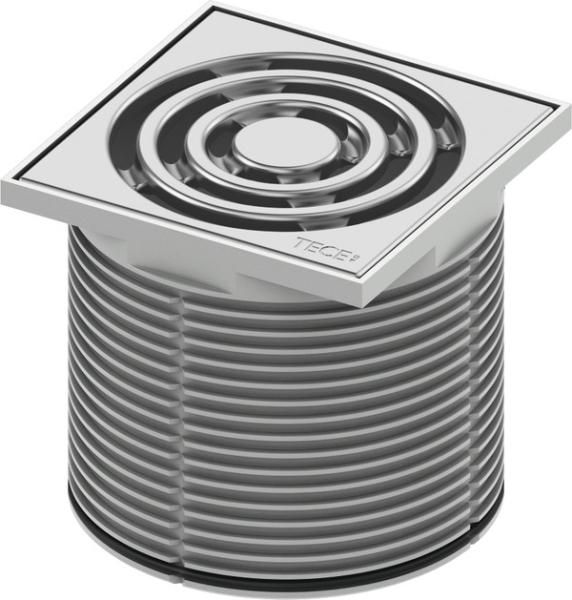 Inalțator cu grila Tece drainpoint S din plastic, 100 x100 mm, 3660001