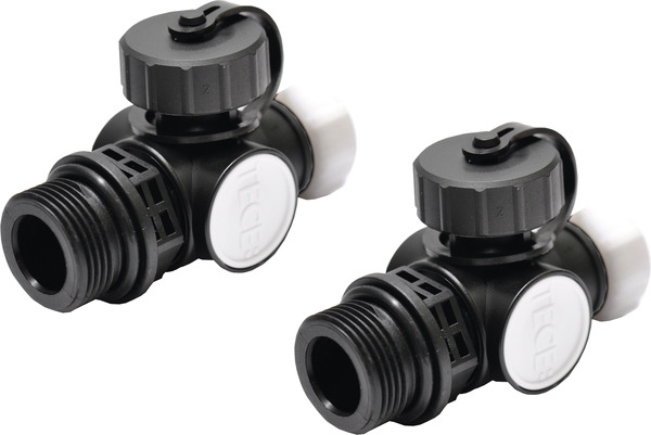 Set robinet din plastic pentru distribuitor 3/4, Tece 712562
