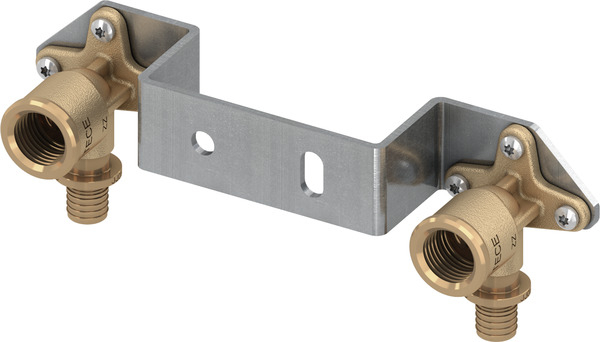 Suport prindere baterie, presare, bronz, TECEflex, D 16 mm x 1/2"
