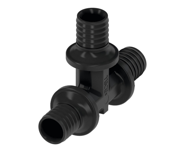 Teu cu manson alunecator TECEflex, PPSU, 32 x 32 x 32 mm
